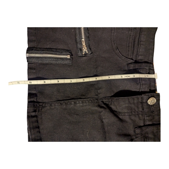 Royal Bones Small Chain Safety Pin Black Mini Skirt - Picture 9 of 9